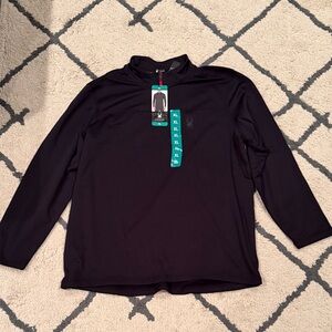Spyder Black Quarter-Zip Pullover